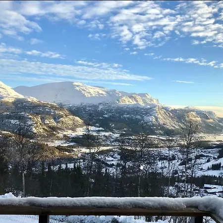 Stor Med Panoramautsikt Over Hemsedal